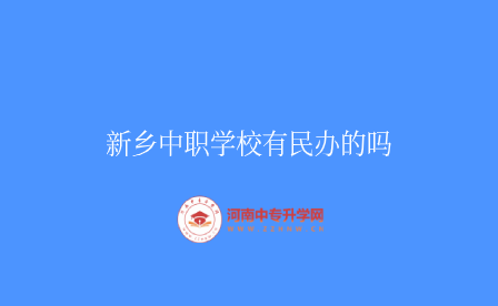 新乡中职学校有民办的吗